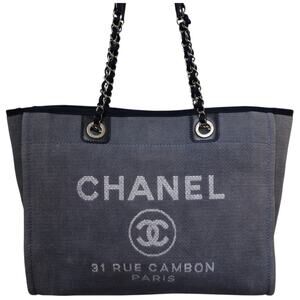 Chanel Denim Deauville Small Tote